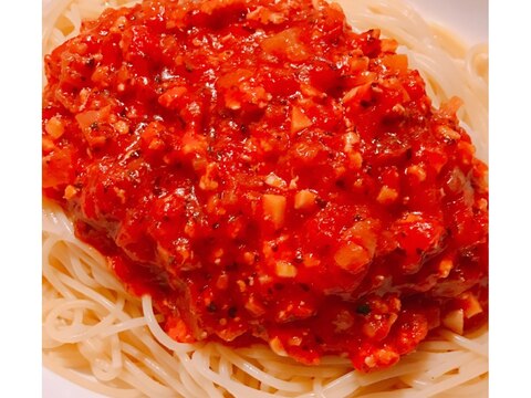 バジル香る♪手作りトマトソースパスタ